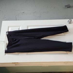 Navy Pleated Tailored Pants